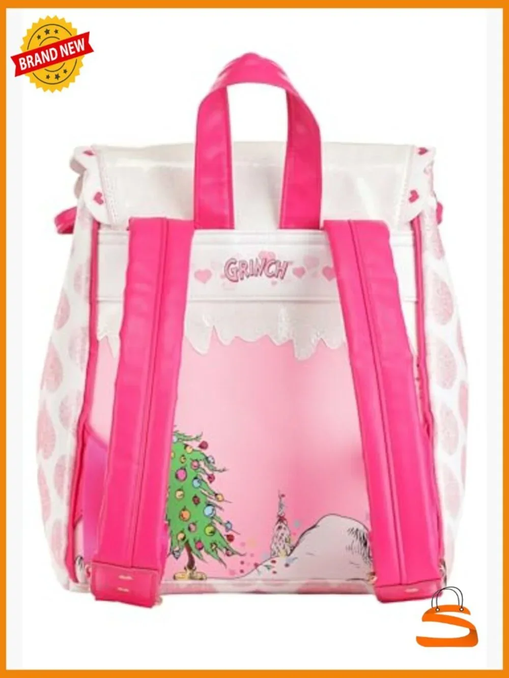 Dr. Seuss Cindy Lou Who Pink Mini Backpack - Officially Licensed Whoville Bag